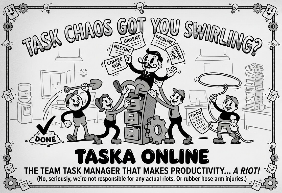 Taska Online — The team task manager that makes productivity a riot!